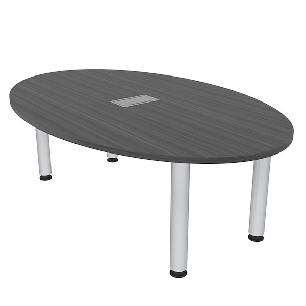 45.25 in W, 71.5 in L, 29 in H, Engineered Wood Top, Grey